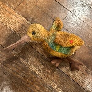 Ty Plush Bird Toy - Brown and Green